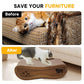 2 in 1 Cat Scratcher Bed, Cat Scratching Board, Cats Scratcher Set, Scratch-Resistant Cat Scratching Post Large (27.5L X 9H in.) and Small (24.5L X 6H in.), Corrugated Cardboard