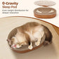 ComSaf Cat Scratching Board - Cat Scratcher Bed for Indoor Cats, Corrugated Cardboard Cat Scratch Pad, Durable Oval Cat Scratcher Bed Bowl for Kitten, Furniture Protector