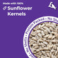 Lyric Sunflower Kernels Wild Bird Seed for Outside Feeders, No Waste Bird Food, Attracts Finches and More, 25 lb Bag