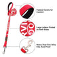 Plutus Pet Service Dog Leash with Soft Neoprene Padded Handle,Printed in Large Letters on Both Sides,4ft Long，Red，3/4" Wide for Medium Dogs