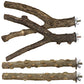 Bird Perch 4 PCS Natural Wood Stand Parakeet Toys Bird Cage Accessories for Parrots Conure Supplies Budgie Platform