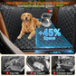 URPOWER Backseat Extender for Dogs - Hard Bottom Dog Car Seat Cover for Back Seat, Dog Hammock for Car and SUV, Pet Rear Seat Protector Dogs Travel Bed with Mesh Window