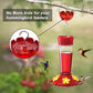 6-Pack Hummingbird Feeder Ant Guard-Large Ant Moat for Hummingbird Feeders, Outdoor Ant-Proof Handing Feeders Accessories,Twist & Clean Ant Guard,6 Ant Motes for Healthy Birds with Level Window(6 Set)