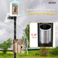 iBorn Camera Bird Feeder Pole 3in1 Compatible Bird Feeder Poles for Outdoors Heavy Duty,63inch Adjustable Height Bird House Pole Mount Kit Bracket Universal for Smart Feeder/Birdhouse