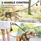 WINGOIN Dog Leash for Large Medium Dogs, Heavy Duty Dog Leashes with Double Handle, Poop Bag Holder, Metal Clip, Car Seat Belt Buckle, Reflective