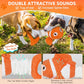 Squeaky Dog Toys, Durability Interactive Tug of War Puppy Toys for Indoor and Outdoor Play - Stuffed Pet Dog Toys with Soft Fabric Suitable for