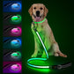 4 Ft LED Dog Leash, Light Up & Lighted Dog Leash, 7 Lighting Modes, Glow in The Dark, Reflective, Double-Sided Light, Rechargeable with Padded Handle