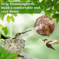 Hummingbird Nesters - Bird Nesting Material Holder for Wild Birds Wrens Finches - Refillable Outdoor Bird Nesting Station to Build a Nest (3 Balls)
