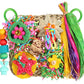 Bird Toys, Parakeet Toys Bird Foraging Toys Grass Mat Climbing Wall for Parakeet,Parrot,Cockatiel,Conure,Lovebird,Budgie Cage Small to Medium Birds (Warm Sun)