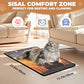 Sisal Cat Scratcher Mat, Cat Wall Scratcher for Indoor Cats, 23.6x15.7 Inch Cat Scratch Pad with Hook & Loop, Wall Mounted Cat Scratching Post to Protect Couch and Carpet（StarryNight）