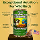 Mealworm Bird Seed Cylinders with Hole – Premium Mealworm Birdseed Log – Sunflower Chips & Dried Mealworms for Wild Birds – Natural High Energy Seed Cylinder – No Fillers – USA Made (4" x 7.75")