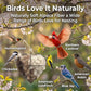 Tiezzi Handmade Alpaca Fiber Bird Nesting Heart, Refillable Bird Nesting Material Holder for Wild Birds & Hummingbirds, Outdoor Garden Decor Gift for Bird Lovers