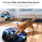 Interactive Cat Toy with Motion Activated Ball & 7-Hole Play Mat, Hide and Seek Exercise Game for Indoor Cats, Automatic Moving Cat Ball in Pouch, Rechargeable Kitten Toys (Starry Night)
