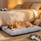 Dog Beds Large Sized Dog, Washable Durable Pet Bed, Deluxe Plush Soft & Comfortable Dog Crate Bed Pad for Large, Jumbo, Medium, Small Dogs Breeds
