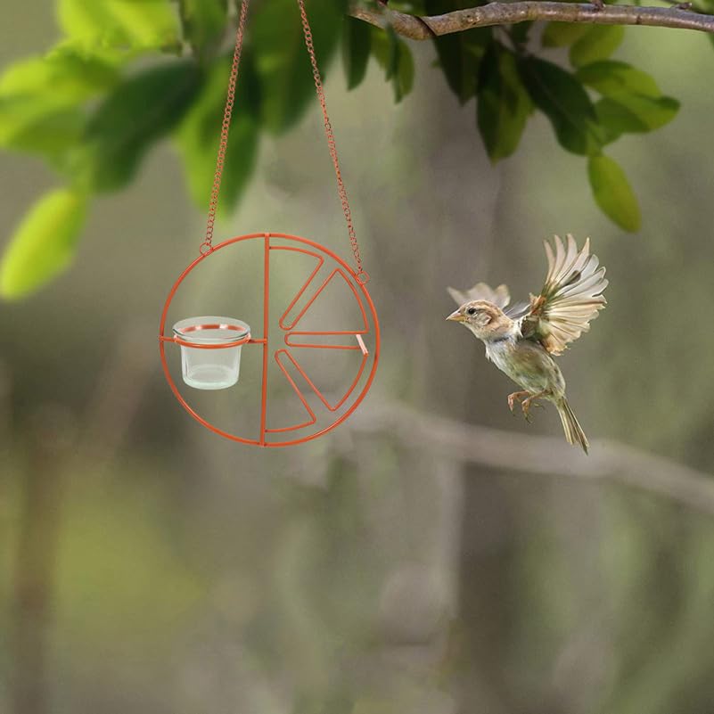 Abaodam 2Pcs Glass Replacement Feeder Cups for Hummingbird Wild Bird Feeders Durable Outdoor Accessories for Garden Balcony Weather Resistant Easy to Clean