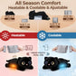 Mewaii Weighted Stuffed Animals 5 lbs Adjustable, Heated & Coolable 23 Inch Plush for Realistic Hug, Microwavable Removable Inner Pad, Cat Gifts for