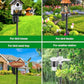 Heavy Duty Bird Feeder Pole - 109 Inch Adjustable 1 Inch Metal Bird House Pole with 14” Deep Auger Base | Outdoor Mount Kit for Bluebird Houses, Hummingbird Feeders, Smart Bird Feeder with Camera