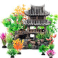 CousDUoBe 9Pcs Resin Castle Decorations Set，Realistic Fish Tank Castle with Eco-Friendly Design,Fish Tank Decorations Aquarium Accessories