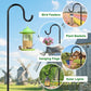 ANIDEER 72" Shepherds Hooks for Outdoor, Heavy Duty Garden Bird Feeder Pole for Hanging Bird Feeder, Plant Baskets, Solar Light Lanterns, Outdoor Plant Hanger Hook with 7 Base Prongs,1 Pack