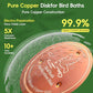 Bird Bath Copper Disk, 99.99% Pure Copper Cleaning Disk, Natural Cleaning Solution for Outdoor Birdbath, Helps Extend time Between birdbath Cleaning, Fit for Outdoor Birdbaths, Bowl