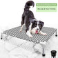 Elevated Outdoor Dog Bed, Medium Size, Cotton Material, Non-Slip Feet, Fits up to 70lbs