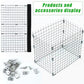 2 Pcs Bluebird House Predator Guards, Stainless Steel Wire Mesh, Silver, 4 x 6 x 6 inches, Protects Eastern Bluebird and Babies