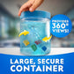 National Geographic Underwater Crystal Growing Aquarium Science Kit – Grow 8 Colorful Crystals Underwater | 360-Degree Secure Viewing Canister