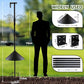 Bird Feeder Pole - 92 Inch Heavy Duty Birdhouse Stand with Squirrel Proof Baffle for Outdoor, Adjustable Bird Feeding Station with Multi Shepherds Hooks Mental Trays for Garden Attracting Wild Birds