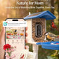 Smart Bird Feeder with Camera 2.5K QHD, AI Identify 16000+ Birds, Auto-Capture & Motion Detection, IP65 Waterproof, 5W Solar Panel, 140° Field of View, Bird Watching Gift