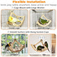 Rocking Bird Toys Perch for Window and Cage, Bird Perch for Wall Suction Mount, Wooden Parrot Toys for Medium Birds, Enrichment Cockatiel Toy Fun and Accessoriess for Budgie, Lovebird, Conure