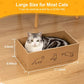 Poils bebe 5 PCS Cat Scratcher with Box, Reversible Cat Scratchers for Indoor Cats, Cardboard Cat Scratcher with Catnip, 2 Curved and 3 Flat Boards for Scratching Bed