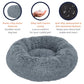 Donut Dog Bed - Premium Comfort for Anxiety Relief - Fluffy & Calming Design with Ultra-Plush Support | Cozy Round Dog Bed with Super Soft Circle Style (Dark Grey, Medium)