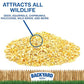 CountryMax Backyard Seeds Cracked Corn 50lbs - High-Energy Animal Feed for Chickens, Squirrels, Deer & Wild Birds, Ground Feeding, High Protein