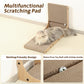Zakkart 2-Pack Cat Scratching Board, 25.6'' Tall Cardboard L Shape Vertical Cat Scratchers for Indoor Cats, Cat Scratching Post for Wall and Couch, Large
