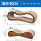 Simple Delxue Cat Scratcher, 2 in 1 Cat Scratching Board, Cat Cardboard, Scratch Lounger, Large, 27.56 x9.45 x8.86 inch