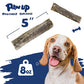 PAWUP Dog Treats, Cod Skins Dog Treat with Taurine, One-Ingredient Grain-Free Chew Fish Skin Rolls Rich in Omega3, 8 oz (4-6 Count)