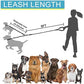 3 Dog Leash No Tangle, Heavy Duty Multiple Dog Lead Shock Absorbing Bungee with Padded Handle Removable Pet Traction Walking Rope for Medium Large