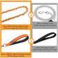 Chain Dog Leash Chew Proof Metal Leash for Medium Large Dogs, Chain Link Dog Anti Chew 5.2FT / 4FT Strong Anti Bite Comfortable Soft Padded Handle