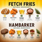 Burgers & Fries for Dogs, Beef & Sweet Potato Hambarker Patties + Chicken & Sweet Potato, Made in USA, Natural Ingredients, Grain-Free, High-Protein