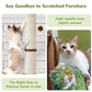 34inches Tall Cat Scratching Post with Cat Ball Track Toy Heavy Duty and Thicker Large Diameter Natural Sisal Cat Scratcher Post for Indoor Cats Protect Your Furniture