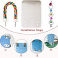 7" Bird Mirror with Rope Perch Bird Toys Swing, Comfy Perch for Greys s Parakeet Cockatiel Conure Lovebirds Finch Canaries