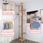 Floor to Ceiling Cat Tree Height (50-120.5in) Adjustable Cat Tower 5 Tier Hemp Scratching Post High Cat Tree Sturdy Activity Tree Indoor Outdoor Cat Scratching Post Activity Center