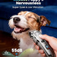 oneisall Dog Clippers for Grooming for Thick Heavy Coats/Low Noise Rechargeable Cordless Pet Shaver with Detachable Stainless Steel Blade/Waterproof Dog Shaver for Dogs Pets and Animals (Silver)