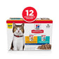 Hill's Science Diet Adult 7+, Senior Adult 7+ Premium Nutrition, Wet Cat Food, Variety Pack: Chicken; Tuna Stew, 2.8 oz Pouch Variety Pack, Case of 12