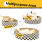 Cat Scratcher Cardboard,2 in 1 Oval Cat Scratch Pad Bowl for Indoor Kitty Grinding Claw,Round Kittens Scratching Board Corrugated Lounge Pet Beds&Furniture Protector for Sofas