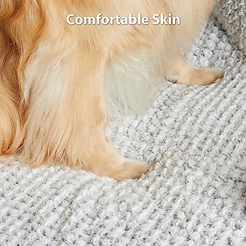 Orthopedic Dog Beds for Large Dogs,Waterproof Dog Bed, Egg Crate Foam Bed for Large Dogs, Big Pet Bed with Washable Removable Waterproof Pillow Cover and Anti-Slip Bottom, Grey