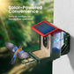 Smart Bird Feeder with Camera Solar Powered, 2K HD Video, AI Bird Species Identification, Instant Arrival Alerts, Weatherproof Design for Effortless Birdwatching, Best Gift for BirdLovers, Red