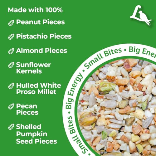 Lyric Fine Tunes Wild Bird Seed Mix - No Waste Bird Food Mix - Attracts Bluebirds, Finches, Chickadees & More - Seed for Outside Feeders - 15 lb Bag