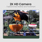 Smart Bird Feeder with Camera Solar Powered, 2K HD Video, AI Bird Species Identification, Instant Arrival Alerts, Weatherproof Design for Effortless Birdwatching, Best Gift for BirdLovers, Red