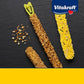 Vitakraft Crunch Sticks Parakeet Treat - Triple-Baked Millet Parakeet Treats with Natural Wood Center - Crunchy & Nutritious Bird Treat Sticks for Small Animals (12 Count, Honey, Egg, and Apple)